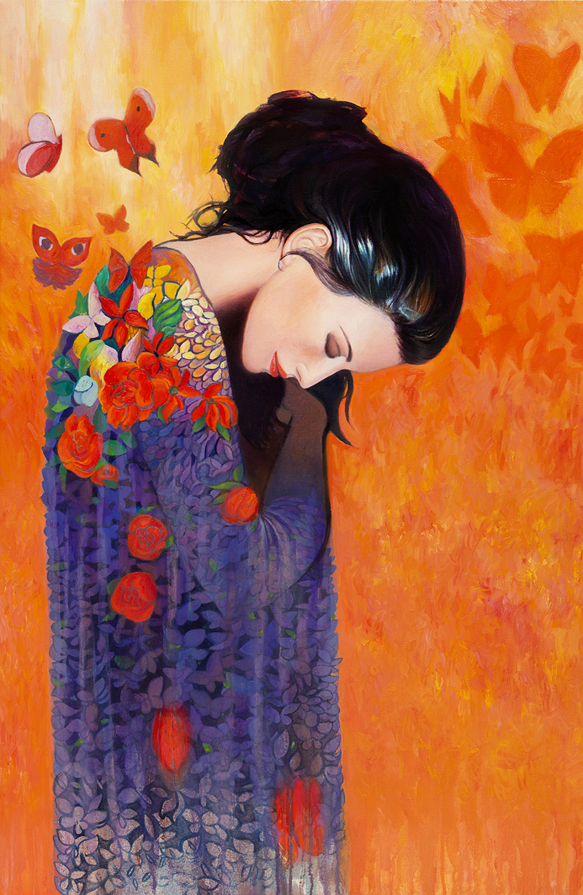 Mihail Zablodsky — Evanescence of Being, oil on canvas, symbolic art