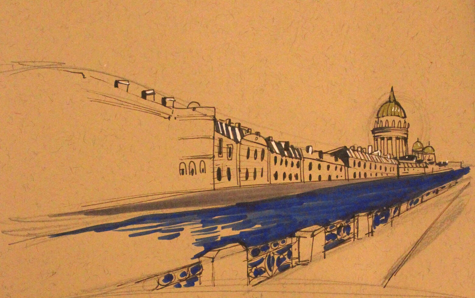 Mihail Zablodski  sketch Petersburg 