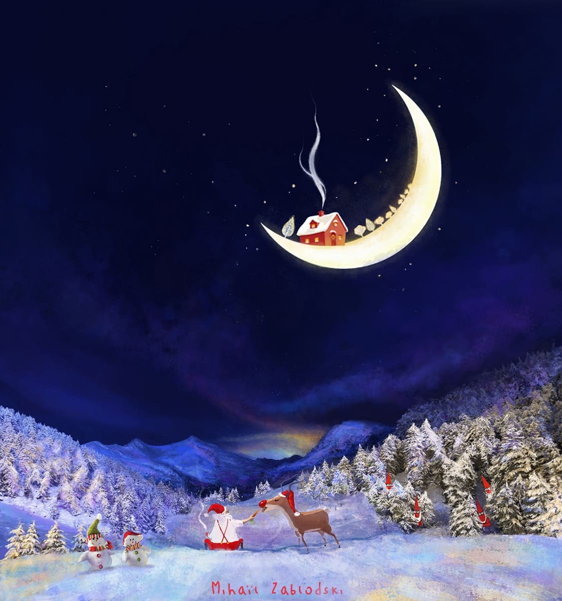 Mihail Zablodski illustrations christmas 